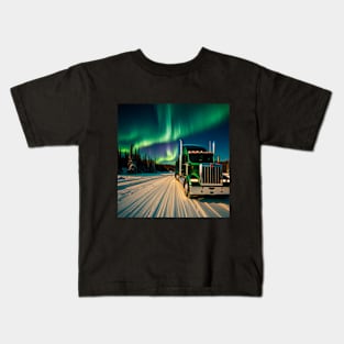 Northern Lights Trucking Kids T-Shirt